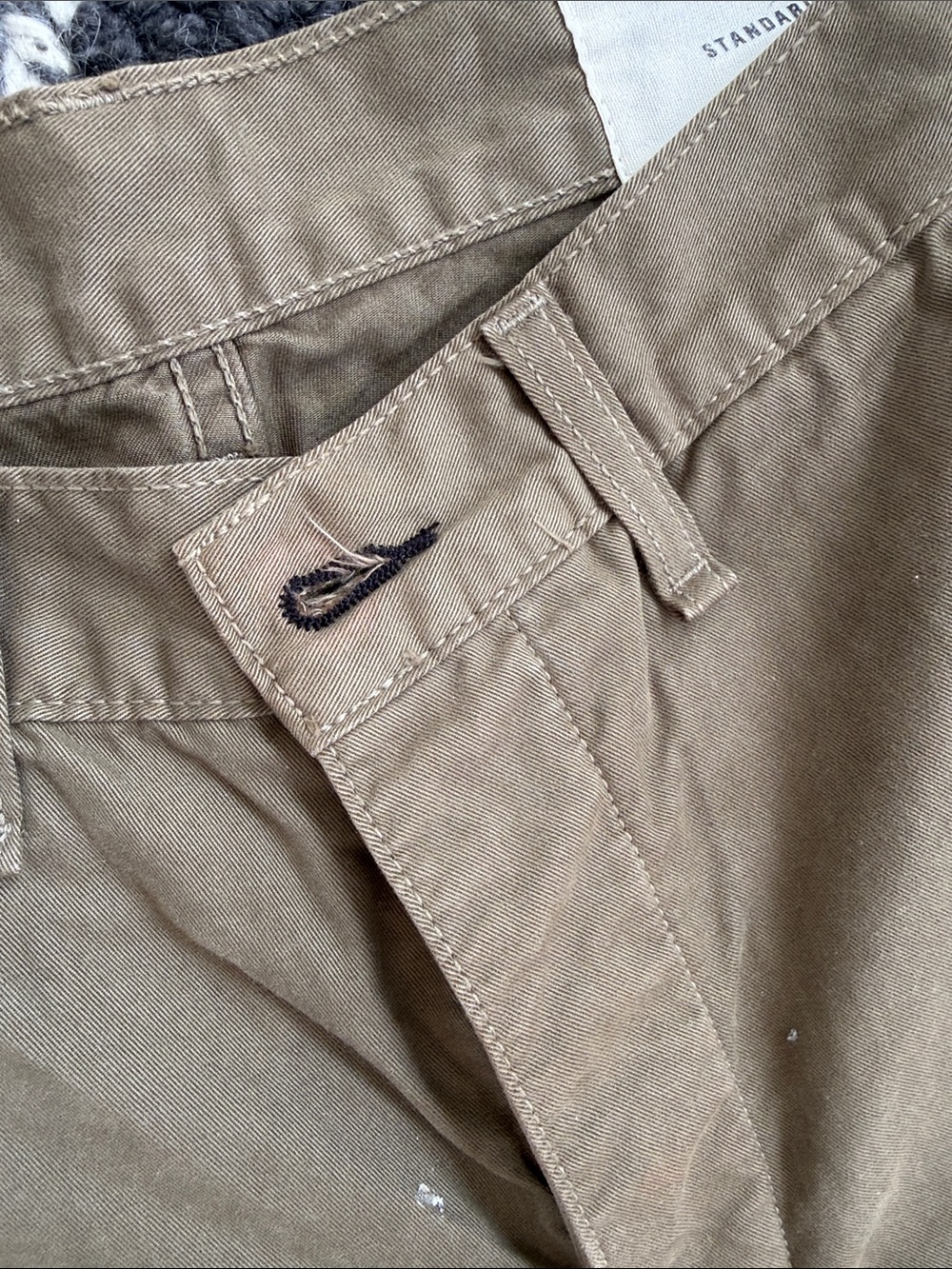Women’s Classic Chino Pants in Khaki - Picture 3 of 5
